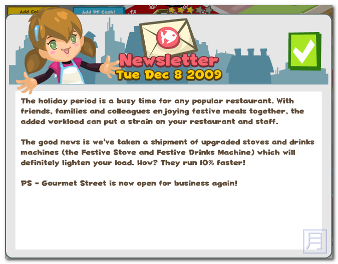 Restaurant City Gingerbread