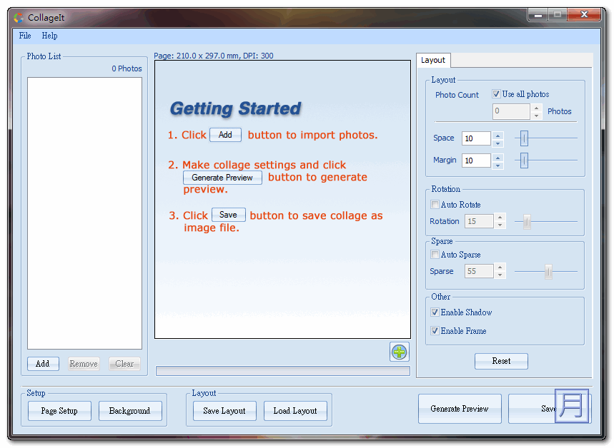 圖片拼貼軟體 Collage It