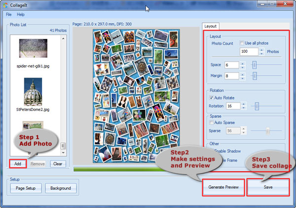 圖片拼貼軟體 Collage It