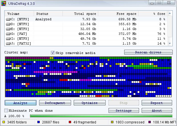 UltraDefrag 免安裝