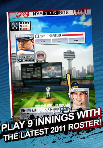 [限時免費]9 Innings Pro Baseball 2011 for iOS / Android 的手機棒球遊戲