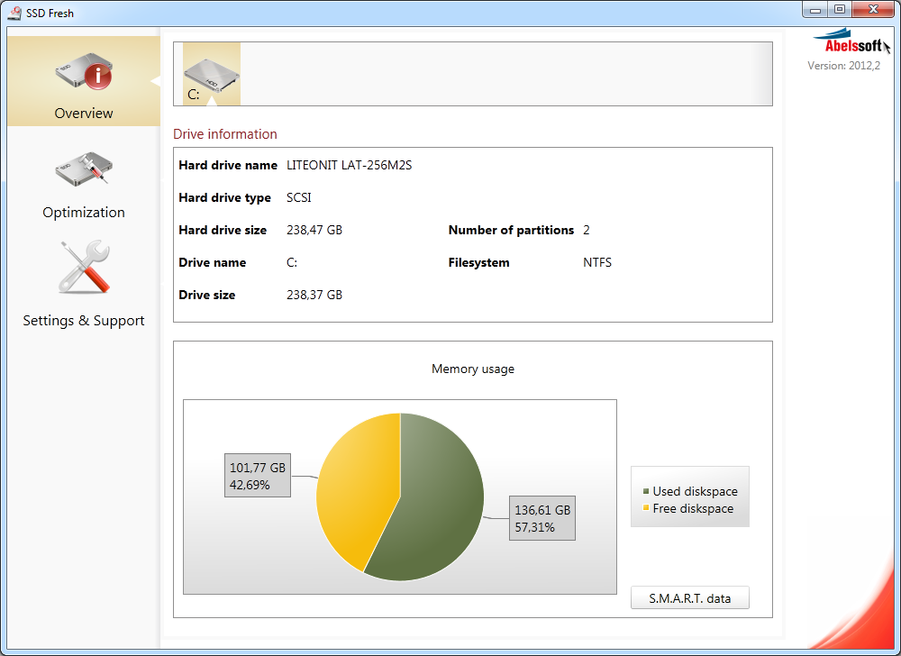 SSD Fresh - SSD優化軟體設定一鍵搞定