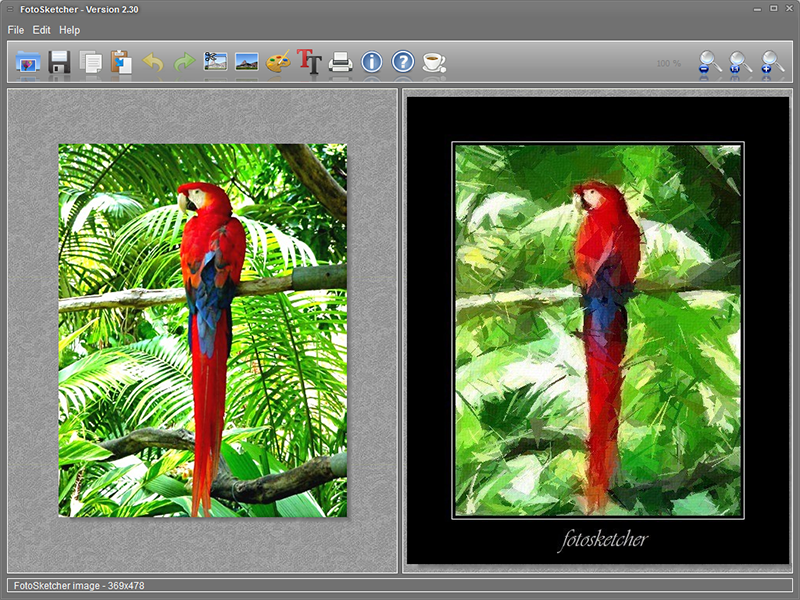 相片轉油畫軟體 FotoSketcher 免安裝版