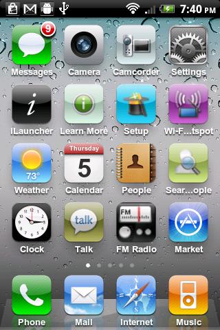 Android iPhone介面模仿app ... iLauncher