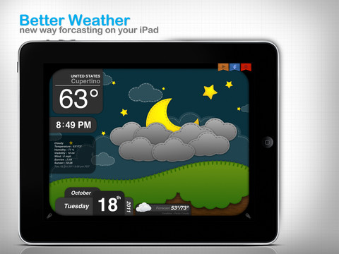 iPad天氣app 超可愛的天氣預報 Better Weather iPad天氣app 超可愛的天氣預報 Better Weather