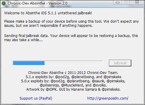 ios 5.1.1jb 完美越獄教學 Absinthe 2.0 Untethered Jailbreak ios 5.1.1jb 完美越獄教學 Absinthe 2.0 Untethered Jailbreak