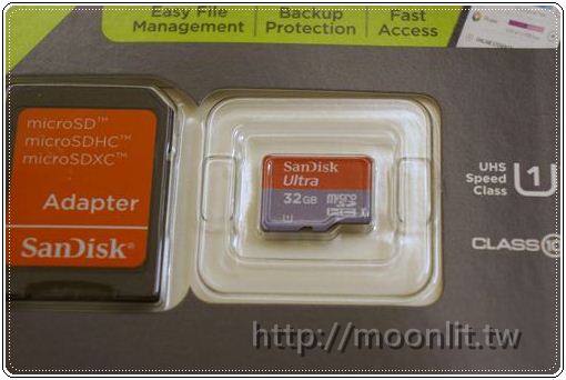 [開箱]SanDisk Mobile Ultra microSDHC 32GB Class10 記憶卡