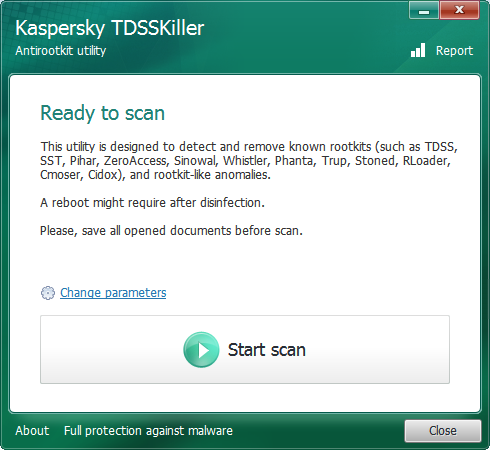 Kaspersky TDSSKiller 惡意軟體移除工具