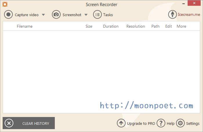 電腦畫面錄影軟體 Icecream Screen Recorder